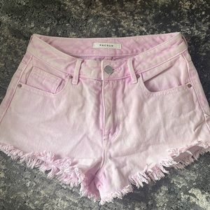 Pacsun pink denim shorts